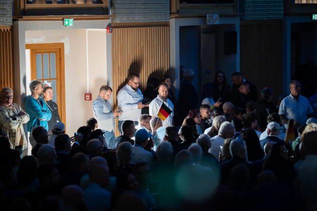 AMO Culture and Convention Center before the start of the AfD s closing event marking the end of the state election campaign; Saxony-Anhalt state election; AfD closing event in Magdeburg, Magdeburg, Saxony-Anhalt, Germany; AMO Culture and Convention Center