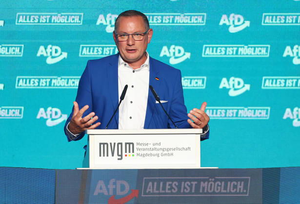 Tino Chrupalla AfD Bundesvorsitzend , AfD Wahlkampfabschluss in Magdeburg , Sachsen-Anhalt , Deutschland . September 05 , 2026 . Photo by: Davide Elias IPA Photo Pressefoto DENL Copyright: xDavidexEliasx