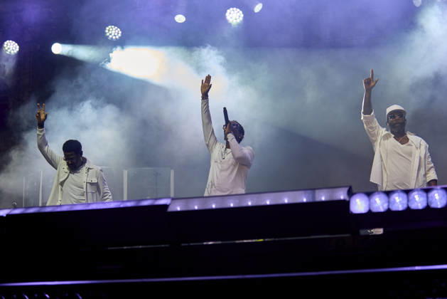 September 5, 2026, Baltimore, Baltimore, USA: R&B group Boys II Men perform in Baltimore, MD during the fifth Charm City Live, Sept. 5, 2026. Conceived by Baltimore Mayor Brandon Scott, the annual festival highlights the city s growth through music and arts, and celebrates its unique history and culture. Baltimore USA  - ZUMAg216 20260905_znp_g216_009 Copyright: xDominicxGwinnx