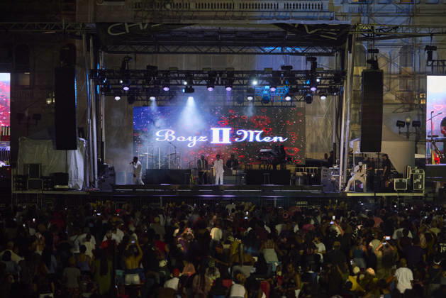 September 5, 2026, Baltimore, Baltimore, USA: R&B group Boys II perform in Baltimore, MD during the fifth Charm City Live, Sept. 5, 2026. Conceived by Baltimore Mayor Brandon Scott, the annual festival highlights the city s growth through music and arts, and celebrates its unique history and culture. Baltimore USA  - ZUMAg216 20260905_znp_g216_013 Copyright: xDominicxGwinnx