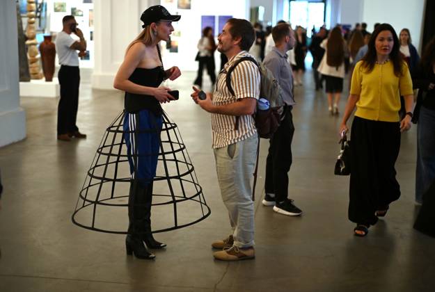 Guests attend Ukrainian Fashion Week SS27 at the Mystetskyi Arsenal National Cultural, Art and Museum Complex, Kyiv, Ukraine, September 5, 2026. (Photo by Yevhen Kotenko Ukrinform) Guests visit Ukrainian Fashion Week SS27 in Kyiv  Copyright: xYevhenxKotenkox
