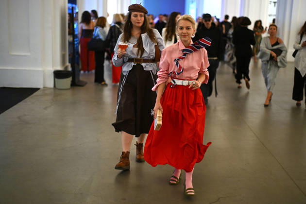 Guests attend Ukrainian Fashion Week SS27 at the Mystetskyi Arsenal National Cultural, Art and Museum Complex, Kyiv, Ukraine, September 5, 2026. (Photo by Yevhen Kotenko Ukrinform) Guests visit Ukrainian Fashion Week SS27 in Kyiv  Copyright: xYevhenxKotenkox