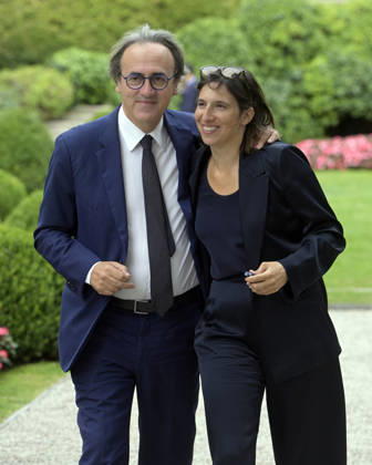 Photo by Mario Romano, IPP Cernobbio, Co., September 6, 2026, Ambrosetti Cernobbio THEA 2026. Pictured: Angelo Bonelli and Elly Schlein. Italy Photo Press World. Copyright Ambrosetti Cernobbio THEA 2026