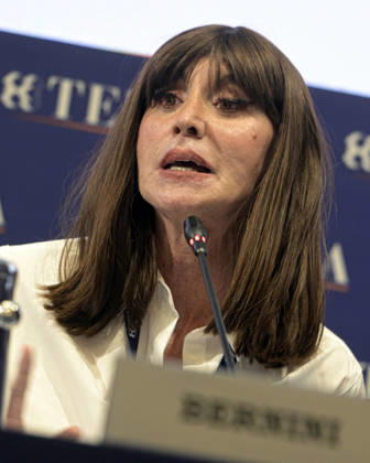 Photo by Mario Romano, IPP Cernobbio, Co, September 6, 2026, Ambrosetti Cernobbio THEA 2026. Pictured: Anna Maria Bernini, Minister of Universities and Research. Italy Photo Press World. Copyright Ambrosetti Cernobbio THEA 2026