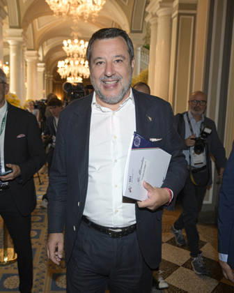 Photo by Mario Romano, IPP Cernobbio, Co 06 09 2026, Ambrosetti Cernobbio, THEA 2026. Pictured: Matteo Salvini, Deputy Prime Minister and Minister of Transportation and Infrastructure Italy Photo Press World Copyright Ambrosetti Cernobbio THEA 2026