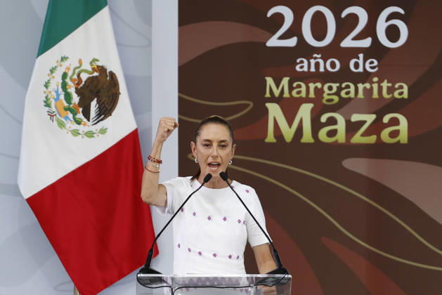 September 6, 2026, Saltillo, Coahuila, Mexico: Mexican President Claudia Sheinbaum gives a speech during the presentation of the report on her government s second year at the Parque Las Maravillas Auditorium in Saltillo, Mexico. Saltillo Mexico - ZUMAo125 20260906_zip_o125_008 Copyright: xAntonioxOjedax