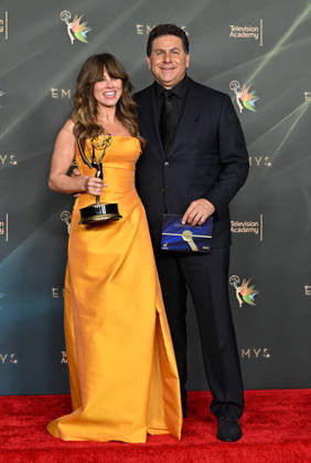 78th Emmy Awards Night 2 Linda Cardellini and Steve Rodriguez in the press room at the 78th Emmy Awards Night 2, held at the Peacock Theatre in Los Angeles, Ca. on September 6, 2026. Los Angeles Peacock Theatre California USA Copyright: xStarbuck xAFF-USA.COMx