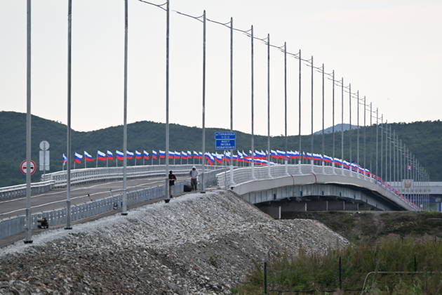 Russia North Korea Road Bridge 9237996 07.09.2026 A view shows the new road bridge over the Tumen River, connecting Russia s Primorye Territory and North Korea. The bridge is named after Yakov Novichenko, a Red Army officer who, in 1946, covered a grenade thrown at North Korean leader Kim Il Sung with his body. Vitaliy Ankov Sputnik Vladivostok Primorye Territory Russia  Copyright: xVitaliyxAnkovx