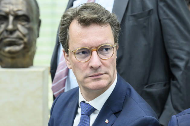 Pictured from left: Hendrik Josef Henne Wüst, Minister President of North Rhine-Westphalia, GER, Berlin, Federal Executive Committee meeting, opening photos, September 7, 2026, Copyright: HMBxMedia UwexKoch