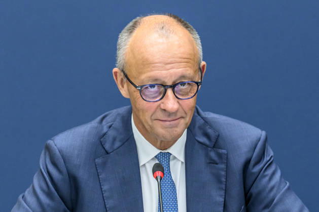 Pictured, from left: Friedrich Merz, Chancellor of the Federal Republic of Germany, GER, Berlin, Federal Executive Committee meeting, opening shots, September 7, 2026, Copyright: HMBxMedia UwexKoch