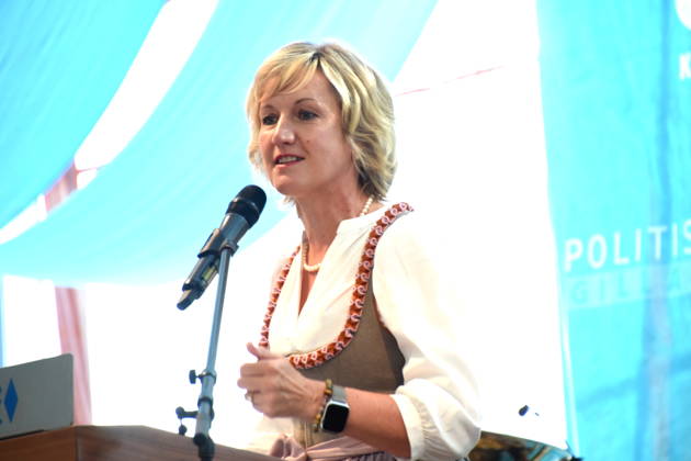 Petra Högl, Member of the Bavarian State Parliament (MDL), Abendsberg, September 7, 2026: Political morning beer gathering at the Gillamoos CSU event in the Hofbräu festival tent. Photo: Abendsberg