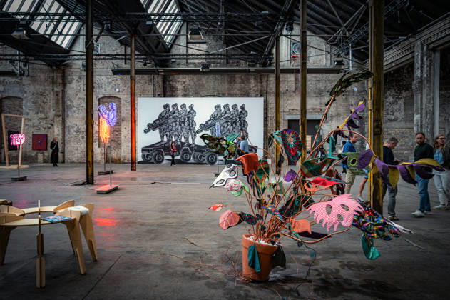 Berlin Reinickendorf Wilhelm Hallen Wilhelmhallen on Kopenhagener Straße, a historic former industrial site, a newly emerging hub for the creative industries Art Festival Hallen 07 Berlin Art Week 2026 July 9, 2026 Berlin