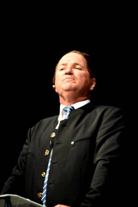 Wolfgang Krebs, Cabaret Artist, Abendsberg, September 7, 2026. Political Morning Beer at the Gillamoos in the Ottobräuzelt. Photo: Abendsberg