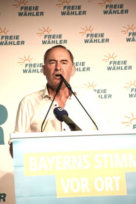 Hubert Aiwanger, State and Federal Chair of the FREIE WÄHLER, Abendsberg, September 7, 2026: Political morning beer gathering at the Gillamoos; Freie Wähler at the Weissbierstadl. Photo: Abendsberg