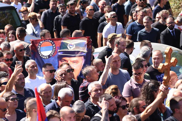 07.09.2026 Beograd Belgrade(Serbia) Politics Army war Life Funeral of Ratko Mladic ex general Republic of Srpska army during Bosnian war 1992-1995.