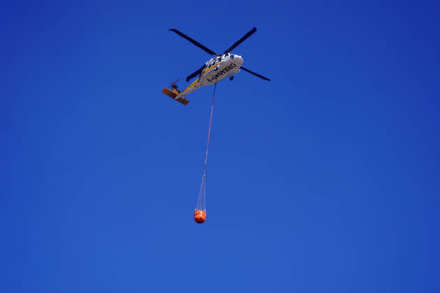 Wildfire in Mugla MUGLA, TURKIYE - SEPTEMBER 7: Firefighting aircraft continue cooling operations after a forest fire that broke out in the Mentese district and spread to the Ula district was largely brought under control following aerial and ground intervention in Mugla, Turkiye, on September 7, 2026. Osman Akca Anadolu Mugla Turkey. Editorial use only. Please get in touch for any other usage.  Copyright: x2026xAnadoluxOsmanxAkcax