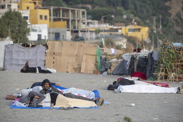 Settlements Continue on El Trampolín Beach Settlements on El Trampolín Beach, as of September 7, 2026, in Ceuta, Spain. Despite having been evicted, the encampment on El Trampolín Beach resembles a makeshift city and remains occupied by people who continue to arrive in Ceuta. SEPTEMBER 7, 2026 Ceuta, Spain  Copyright: xMarcosxMorenox 7756320