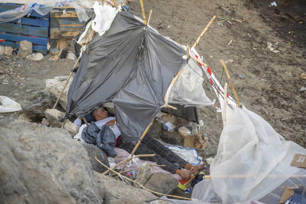 Settlements Continue on El Trampolín Beach Settlements on El Trampolín Beach, as of September 7, 2026, in Ceuta, Spain. Despite having been evicted, the encampment on El Trampolín Beach resembles a makeshift city and remains occupied by people who continue to arrive in Ceuta. SEPTEMBER 7, 2026 Ceuta, Spain  Copyright: xMarcosxMorenox 7756323