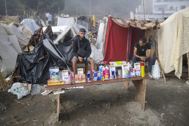 Settlements Continue on El Trampolín Beach Settlements on El Trampolín Beach, as of September 7, 2026, in Ceuta, Spain. Despite having been cleared, the camp on El Trampolín Beach resembles a makeshift city and remains occupied by people who continue to arrive in Ceuta. SEPTEMBER 7, 2026 Ceuta, Spain  Copyright: xMarcosxMorenox 7756334