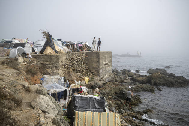 Settlements Continue on El Trampolín Beach Settlements on El Trampolín Beach, as of September 7, 2026, in Ceuta, Spain. Despite having been cleared, the camp on El Trampolín Beach resembles a makeshift city and remains occupied by people who continue to arrive in Ceuta. SEPTEMBER 7, 2026 Ceuta, Spain  Copyright: xMarcosxMorenox 7756343