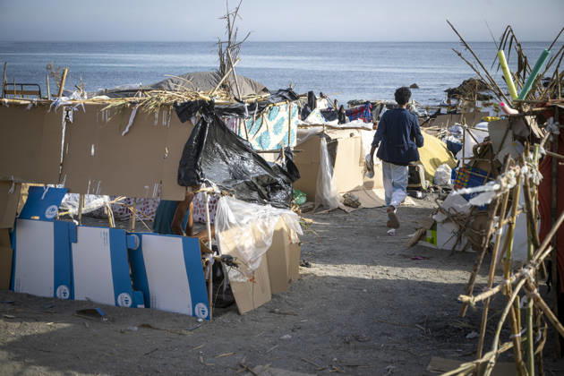 Settlements Continue on El Trampolín Beach Settlements on El Trampolín Beach, as of September 7, 2026, in Ceuta, Spain. Despite having been evicted, the camp on El Trampolín Beach resembles a makeshift city and remains occupied by people who continue to arrive in Ceuta. SEPTEMBER 7, 2026 Ceuta, Spain  Copyright: xMarcosxMorenox 7756369