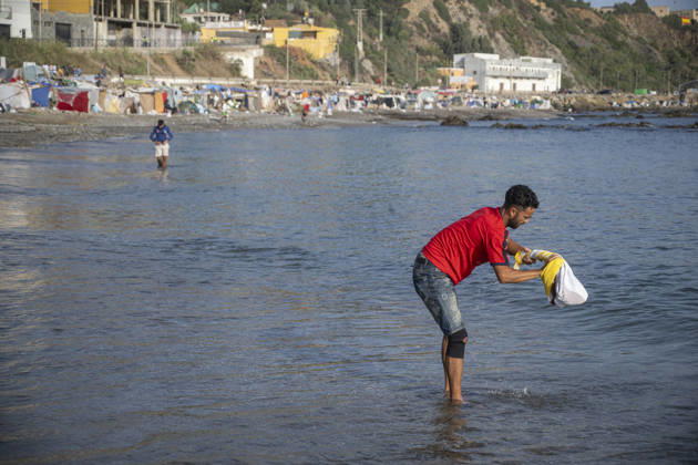 Settlements Continue on El Trampolín Beach Settlements on El Trampolín Beach, as of September 7, 2026, in Ceuta, Spain. Despite having been evicted, the camp on El Trampolín Beach resembles a makeshift city and remains occupied by people who continue to arrive in Ceuta. SEPTEMBER 7, 2026 Ceuta, Spain  Copyright: xMarcosxMorenox 7756373