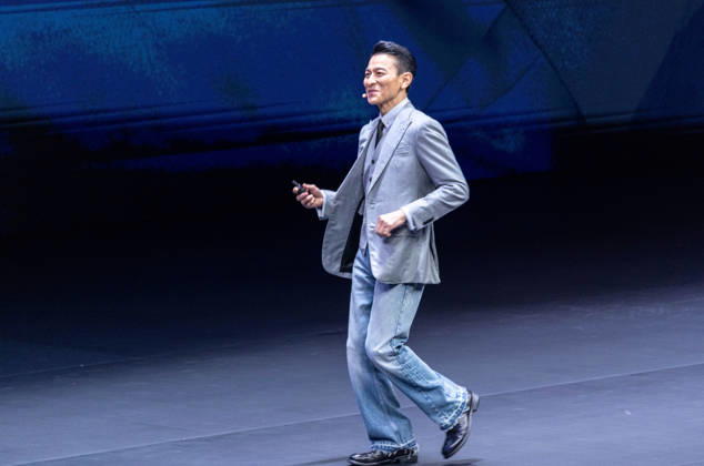 GUANGZHOU, CHINA - SEPTEMBER 07: Andy Lau, brand ambassador for Ultimate Design, attends the launch event for the Huawei tri-fold Mate XT 2 and speaks on September 7, 2026 in Guangzhou, Guangdong Province of China. Huawei released its new tri-fold smartphone featuring a next-generation chip.  Copyright: xVCGx 111664712409