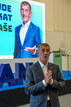 September 7, 2026, Prague, Czech Republic: Andrej Babis, Czech Prime Minister, leader of ANO party and billionaire speaks to the media during the start of the main phase of the campaign for the municipal and senate elections in the Czech republic. Czech municipal and senate elections will take place on the 9th and 10th of October 2026. Prague Czech Republic - ZUMAs197 20260907_aaa_s197_461 Copyright: xTomasxTkacikx