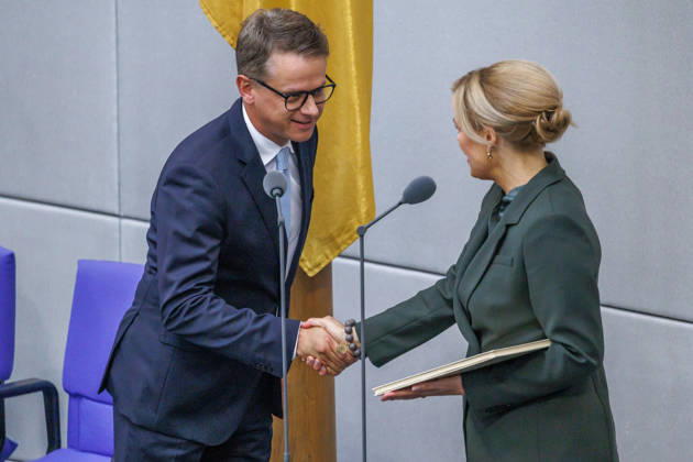 Bundestag: Dr. Carsten Linnemann, Federal Minister of Health, taking the oath of office in the German Bundestag on September 8, 2026, in Berlin, Berlin, Berlin, Germany, Bundestag