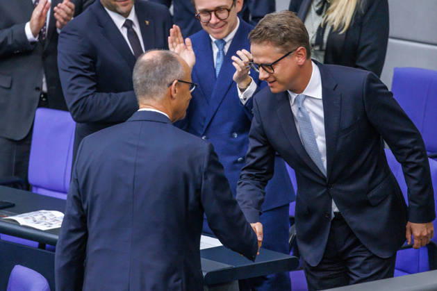 Bundestag Dr. Carsten Linnemann, Federal Minister of Health, taking his oath of office in the German Bundestag on September 8, 2026, in Berlin, Berlin, Germany, Bundestag