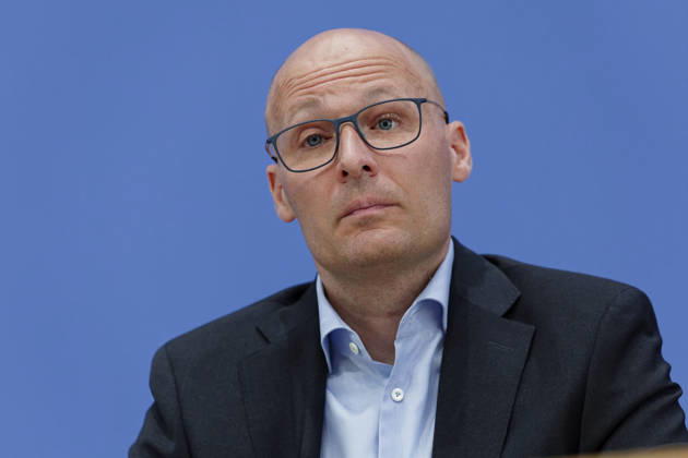 Presentation of the 2025 PISA Study, September 8, 2026, Germany, Berlin: Federal Press Conference on the Results of the 2025 PISA Study. Pictured: Prof. Dr. Samuel Greiff, Director of the PISA National Center at TUM and Chairman of the Board of the ZIB