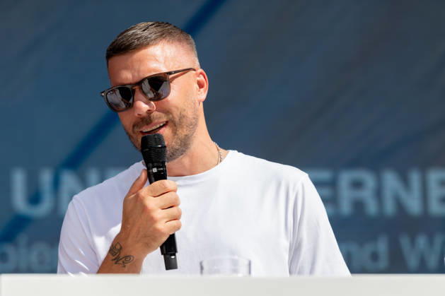 DIGITAL X 2026 at the Rheinauhafen in Cologne, September 8, 2026. Former national soccer player and 2014 World Cup champion Lukas PODOLSKI, along with Prof. Dr. Alena Buyx and Klaus Werner. Visitors learn more at DIGI Copyright: xMarcxJohnx