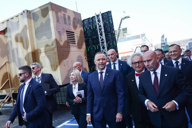 34th International Defence Industry Exhibition in Poland KIELCE, POLAND - SEPTEMBER 8: Polish President Karol Nawrocki visits the 34th International Defence Industry Exhibition (MSPO) in Kielce, Poland, on September 8, 2026. Jakub Porzycki Anadolu Kielce Poland. Editorial use only. Please get in touch for any other usage.  Copyright: x2026xAnadoluxJakubxPorzyckix