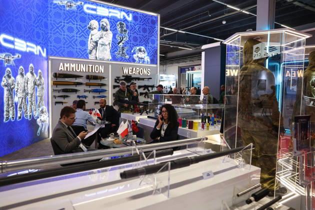 34th International Defence Industry Exhibition in Poland KIELCE, POLAND - SEPTEMBER 8: CBRN stand is seen during the 34th International Defence Industry Exhibition (MSPO) in Kielce, Poland, on September 8, 2026. Jakub Porzycki Anadolu Kielce Poland. Editorial use only. Please get in touch for any other usage.  Copyright: x2026xAnadoluxJakubxPorzyckix