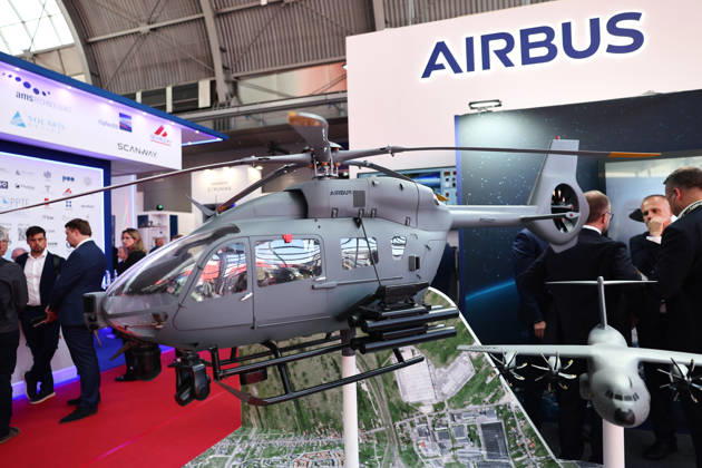 34th International Defence Industry Exhibition in Poland KIELCE, POLAND - SEPTEMBER 8: Airbus stand is seen during the 34th International Defence Industry Exhibition (MSPO) in Kielce, Poland, on September 8, 2026. Jakub Porzycki Anadolu Kielce Poland. Editorial use only. Please get in touch for any other usage.  Copyright: x2026xAnadoluxJakubxPorzyckix