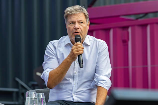 DIGITAL X 2026 at the Rheinauhafen in Cologne, September 8, 2026—Robert HABECK, Member of the Bundestag, former Federal Minister for Economic Affairs, and Vice Chancellor, Alliance 90 The Greens. Visitors learn more Copyright: xMarcxJohnx