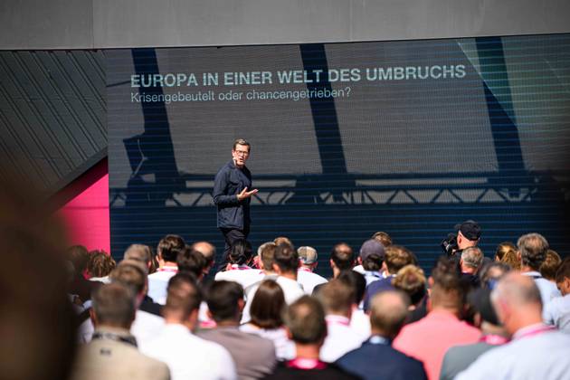 COLOGNE, GERMANY - 8 SEPTEMBER, 2026: Karl-Theodor zu Guttenberg Former Federal Minister of Defence of Germany - DIGITAL X 2026 at Rheinauhafen.  Copyright: xVitaliixKliuievx