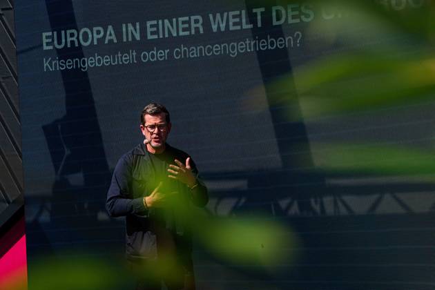 COLOGNE, GERMANY - 8 SEPTEMBER, 2026: Karl-Theodor zu Guttenberg Former Federal Minister of Defence of Germany - DIGITAL X 2026 at Rheinauhafen.  Copyright: xVitaliixKliuievx