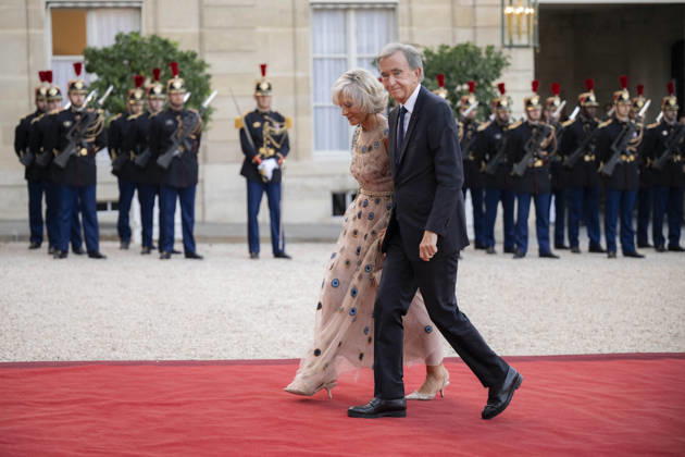 French State dinner for South Korea s President - Paris French-Canadian pianist Helene Mercier-Arnault and LVMH chairman and CEO Bernard Arnault arrive for a State dinner organised by France s President Emmanuel Macron for South Korea s President Lee Jae Myung at the Elysee Presidential Palace, in Paris on September 8, 2026.Photo by Eliot Blondet ABACAPRESS.COM Paris France France  Copyright: xBlondetxEliot ABACAx