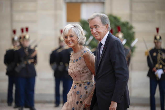 French State dinner for South Korea s President - Paris French-Canadian pianist Helene Mercier-Arnault and LVMH chairman and CEO Bernard Arnault arrive for a State dinner organised by France s President Emmanuel Macron for South Korea s President Lee Jae Myung at the Elysee Presidential Palace, in Paris on September 8, 2026.Photo by Eliot Blondet ABACAPRESS.COM Paris France France  Copyright: xBlondetxEliot ABACAx