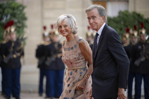 French State dinner for South Korea s President - Paris French-Canadian pianist Helene Mercier-Arnault and LVMH chairman and CEO Bernard Arnault arrive for a State dinner organised by France s President Emmanuel Macron for South Korea s President Lee Jae Myung at the Elysee Presidential Palace, in Paris on September 8, 2026.Photo by Eliot Blondet ABACAPRESS.COM Paris France France  Copyright: xBlondetxEliot ABACAx