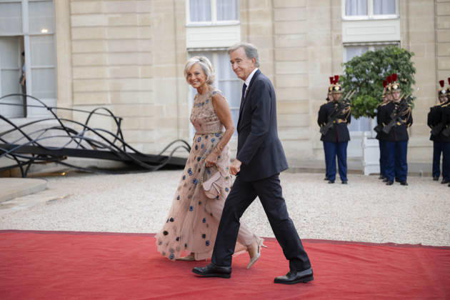 French State dinner for South Korea s President - Paris French-Canadian pianist Helene Mercier-Arnault and LVMH chairman and CEO Bernard Arnault arrive for a State dinner organised by France s President Emmanuel Macron for South Korea s President Lee Jae Myung at the Elysee Presidential Palace, in Paris on September 8, 2026.Photo by Eliot Blondet ABACAPRESS.COM Paris France France  Copyright: xBlondetxEliot ABACAx