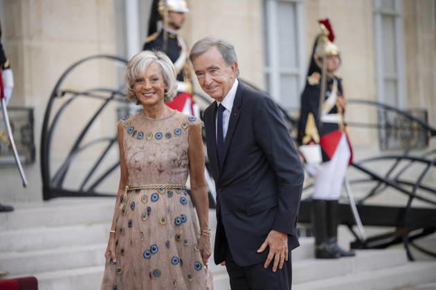 French State dinner for South Korea s President - Paris French-Canadian pianist Helene Mercier-Arnault and LVMH chairman and CEO Bernard Arnault arrive for a State dinner organised by France s President Emmanuel Macron for South Korea s President Lee Jae Myung at the Elysee Presidential Palace, in Paris on September 8, 2026.Photo by Eliot Blondet ABACAPRESS.COM Paris France France  Copyright: xBlondetxEliot ABACAx