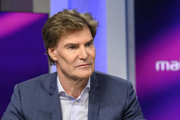 from left: Carsten Maschmeyer, entrepreneur, GER, Berlin, Studio, guest on *Maischberger*, political talk show, TV, program, with host Sandra Maischberger, Das Erste, from Adlershof, Am Studio 20, September 8, 2026, Copyright: HMBxMedia UwexKoch