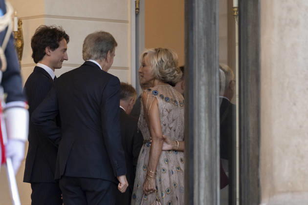 French State dinner for South Korea s President - Paris Watch Director at Louis Vuitton Jean Arnault French-Canadian pianist Helene Mercier-Arnault and LVMH chairman and CEO Bernard Arnault before for a State dinner organised by France s President Emmanuel Macron for South Korea s President Lee Jae Myung at the Elysee Presidential Palace, in Paris on September 8, 2026.Photo by Eliot Blondet ABACAPRESS.COM Paris France France  Copyright: xBlondetxEliot ABACAx
