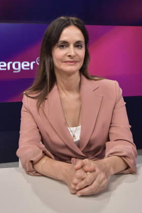 Iris Sayram on the ARD talk show *maischberger* at the studio in Berlin-Adlershof, September 8, 2026 Foto:xM.xBehrensx xFuturexImagex maischberger0809_6913