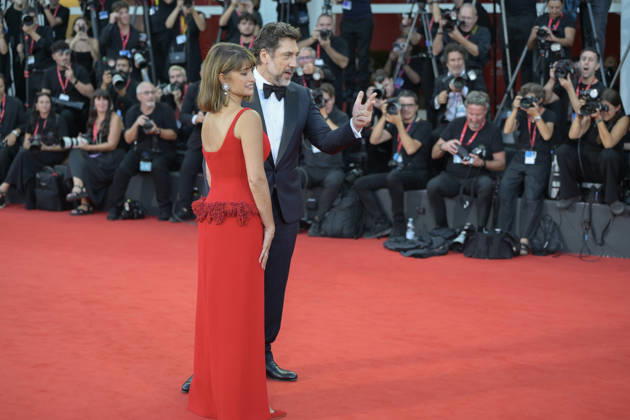 September 8, 2026, Venice Lido, Italy: Javier Bardem (l) and Penelope Cruz (r) attend the red carpet of movie Bunker during the 83rd Venice Film Festival at Palazzo del Cinema. Venice Lido Italy - ZUMAs197 20260908_aaa_s197_482 Copyright: xMarioxCartellix
