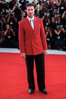 September 8, 2026, Venice, Italy: American actor Patrick Schwarzenegger attends the red carpet of the film Bunker at the 83rd Venice International Film Festival at the Sala Grande. Venice Italy - ZUMAs197 20260908_aaa_s197_572 Copyright: xMarcoxBaradax