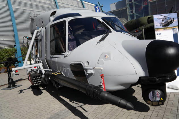 34th International Defense Industry Exhibition In Kielce NHIndustries NH90 helicopter is displayed during the 34th International Defense Industry Exhibition at Targi Kielce in Kielce, Poland, on September 8, 2026. The International Defense Industry Exhibition (MSPO) is the largest defense fair in Central and Eastern Europe. During the event, representatives of state authorities, defense ministers, and delegations of military staffs meet, and defense systems, military technologies and military projects are presented. Kielce Poland  Copyright: xKlaudiaxRadeckax originalFilename: radecka-34thinte260908_npxbO.jpg
