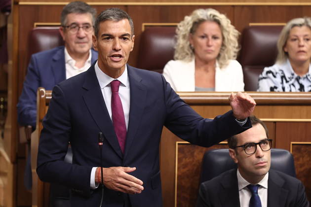 Government Question Time in Congress Dominated by the Crisis in Ceuta Prime Minister Pedro Sánchez speaks during a plenary session in the Congress of Deputies on September 9, 2026, in Madrid, Spain. The government faces its first question-and-answer session since the start of the legislative session, coinciding with the declassification of some 40 documents, dated from July 1 to August 1, related to the crisis in Ceuta resulting from the mass influx of some 80,000 migrants from the border with Morocco. Saiz indicated that more relevant reports would be published if necessary, since the Executive has nothing to hide. SEPTEMBER 9, 2026, Madrid, Spain  Copyright: xEduardoxParrax 7759781